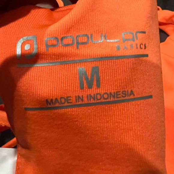 POPULAR BASICS | Neon Orange Strap-Back Sports Bra Size Medium NWT - Picture 8 of 11